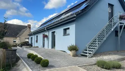 Das Gebäude in dem sich die Ferienwohnung befindet