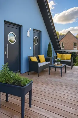Das Gebäude in dem sich die Ferienwohnung befindet