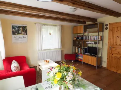 Küche/Küchenzeile in der Unterkunft Historisches Bauernhaus Zingst Ferienwohnung Meuder-Bauerngarten