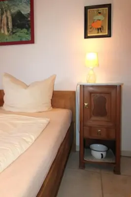 Ein Bett oder Betten in einem Zimmer der Unterkunft Ferienhaus Krull - Gerhards Ferienwohnung
