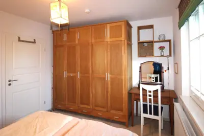 Ein Bett oder Betten in einem Zimmer der Unterkunft Ferienhaus Krull - Gerhards Ferienwohnung