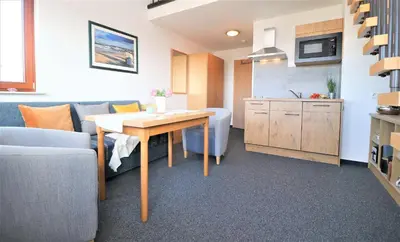 Küche/Küchenzeile in der Unterkunft Deutsches Haus Zimmer 36