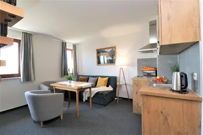 Küche/Küchenzeile in der Unterkunft Deutsches Haus Zimmer 32