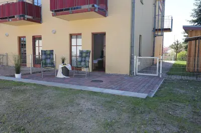 Das Gebäude in dem sich die Ferienwohnung befindet