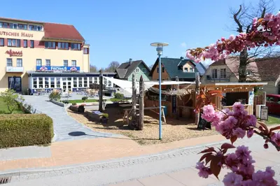 Das Gebäude in dem sich die Ferienwohnung befindet