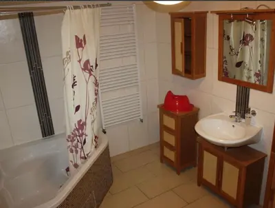 Ein Badezimmer in der Unterkunft zum Schilfrohr