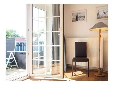 TV/Unterhaltungsangebot in der Unterkunft Holiday apartment in Prerow with balcony