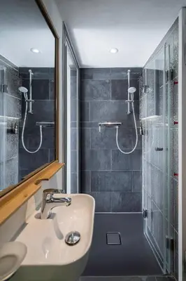 Ein Badezimmer in der Unterkunft Urlauberschiff Störtebeker