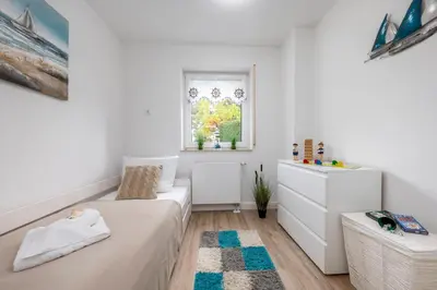 Ein Bett oder Betten in einem Zimmer der Unterkunft FeWo Bianca