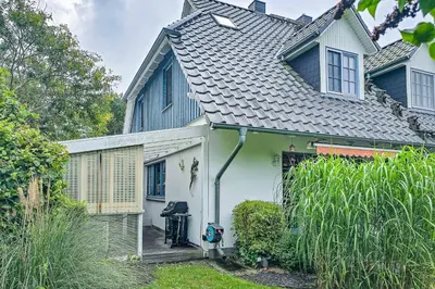 Ein Garten an der Unterkunft Ferienhaus 