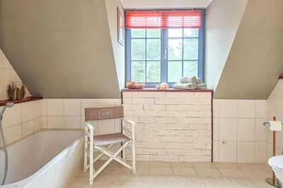 Ein Badezimmer in der Unterkunft Ferienhaus 