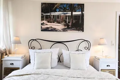 Ein Bett oder Betten in einem Zimmer der Unterkunft Ferienhaus 