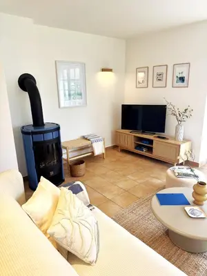 TV/Unterhaltungsangebot in der Unterkunft Ferienhaus Chausseestraße App 01
