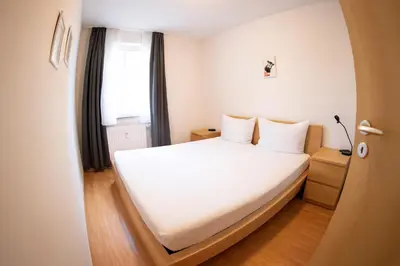 Ein Bett oder Betten in einem Zimmer der Unterkunft Apartment in Prerow with terrace & close to the beach