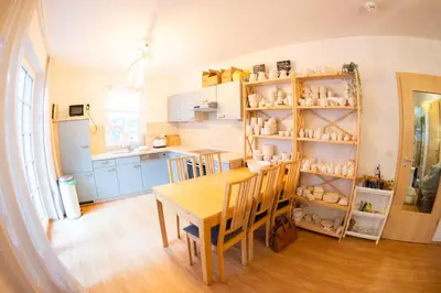 Küche/Küchenzeile in der Unterkunft Apartment in Prerow with terrace & close to the beach