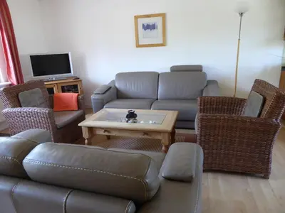 Ein Sitzbereich in der Unterkunft Haus Nordereck