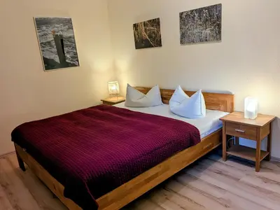 Ein Bett oder Betten in einem Zimmer der Unterkunft Spitzgatt