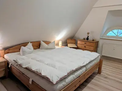 Ein Bett oder Betten in einem Zimmer der Unterkunft Spitzgatt