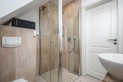 Ein Badezimmer in der Unterkunft Birkenstraße 10b 