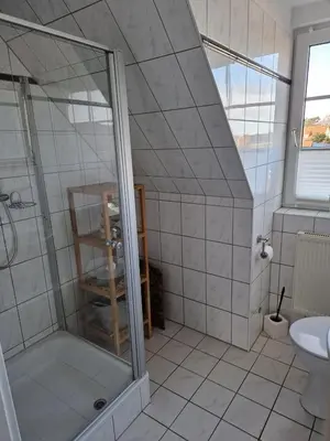 Ein Badezimmer in der Unterkunft Jordanstr 35 Whg 5