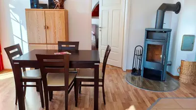 Ein Sitzbereich in der Unterkunft Villa Carpe Diem Wohnung 9
