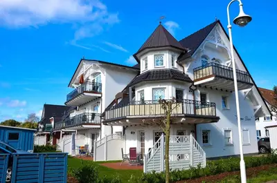 Das Gebäude in dem sich die Ferienwohnung befindet