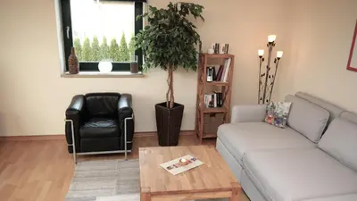 Ein Sitzbereich in der Unterkunft Ferienhaus Mantuja Ferienwohnung II