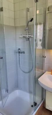 Ein Badezimmer in der Unterkunft Ferienhaus Mantuja Ferienwohnung II