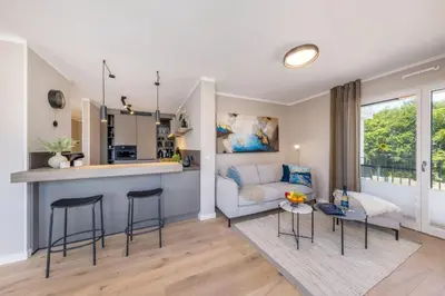 Küche/Küchenzeile in der Unterkunft Strandvilla Zingst -AP 14