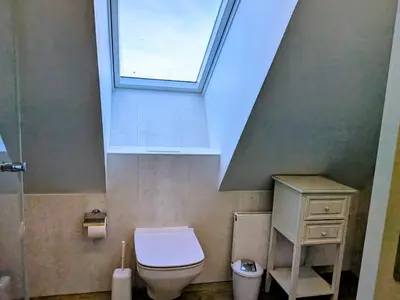 Ein Badezimmer in der Unterkunft Boddenland 3