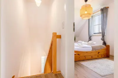 Ein Bett oder Betten in einem Zimmer der Unterkunft Haus Kranichwiese