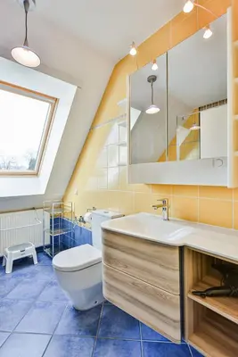 Ein Badezimmer in der Unterkunft Fewo Möwe