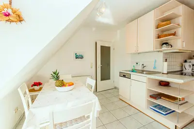 Küche/Küchenzeile in der Unterkunft Haus Seeschwalbe Fewo Nr 7