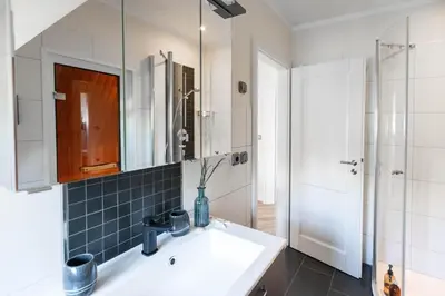 Ein Badezimmer in der Unterkunft Ferienhaus Haubenlerche 53