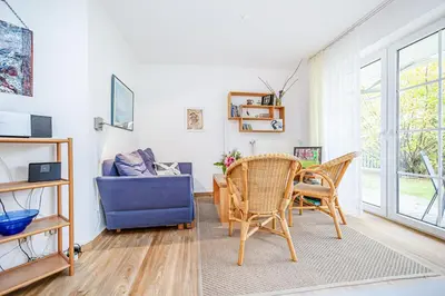 Ein Sitzbereich in der Unterkunft Haus Kranich 1 Fewo Nr 1