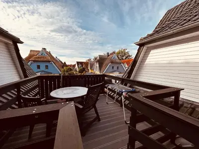 Ein Balkon oder eine Terrasse in der Unterkunft Karina II