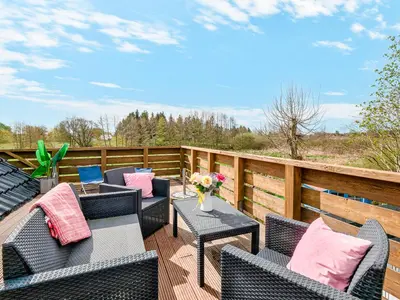 Ein Balkon oder eine Terrasse in der Unterkunft Ferienwohnung Palm