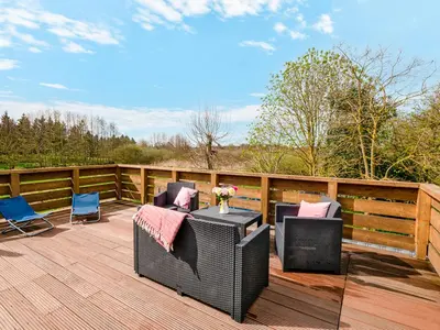 Ein Balkon oder eine Terrasse in der Unterkunft Ferienwohnung Palm