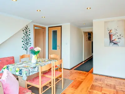 Ein Sitzbereich in der Unterkunft Ferienwohnung Palm