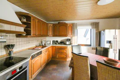 Küche/Küchenzeile in der Unterkunft Ferienhaus Poolaris