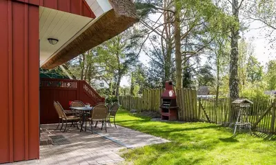 Ein Garten an der Unterkunft Muschel