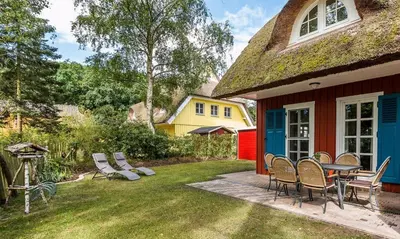 Ein Garten an der Unterkunft Muschel