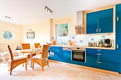 Küche/Küchenzeile in der Unterkunft Fewo LampRieger Maisonette rechts