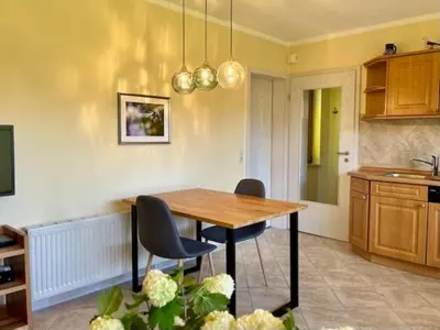 Küche/Küchenzeile in der Unterkunft Haus Sonnenwinkel, FeWo 3