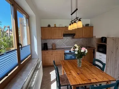 Küche/Küchenzeile in der Unterkunft Haus Sonnenwinkel, FeWo 1