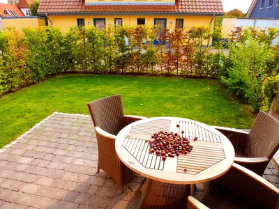 Ein Garten an der Unterkunft Inseltraum Whg Kiebitz Par li