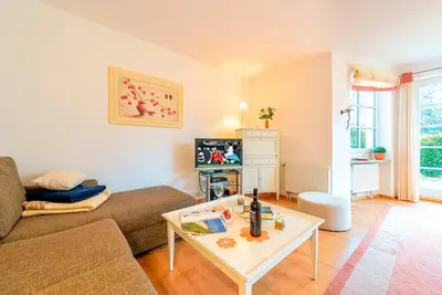 Ein Sitzbereich in der Unterkunft Fewo Wadler, Nr 2, Lindenstraße