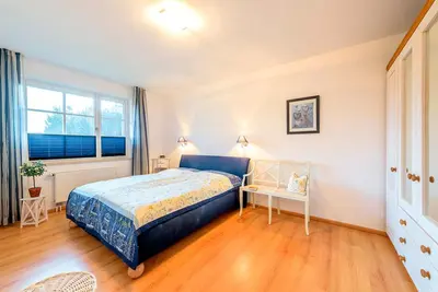 Ein Bett oder Betten in einem Zimmer der Unterkunft Fewo Wadler, Nr 2, Lindenstraße