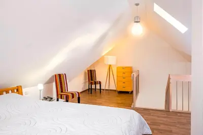 Ein Bett oder Betten in einem Zimmer der Unterkunft Inseltraum Whg Kranich 1 Et re