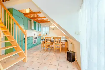 Küche/Küchenzeile in der Unterkunft Haus Strandperle Fewo Nr 12